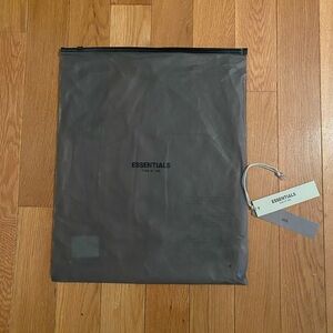 Essentials Fear Of God Charcoal and Black Men's Merch Poly Bag and Tags